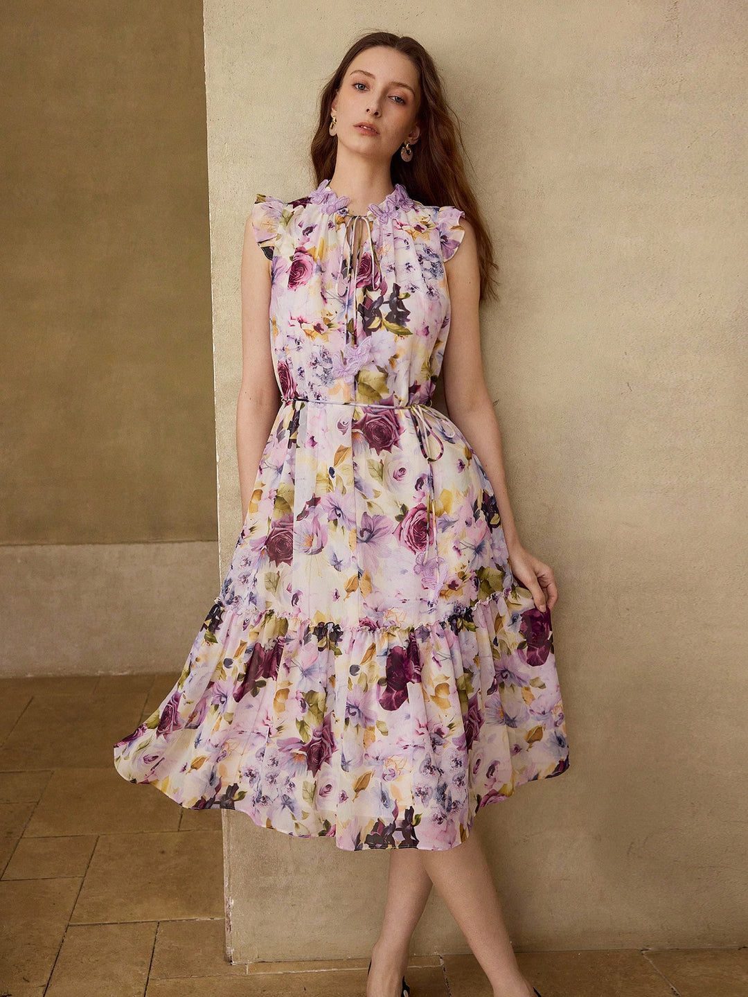 Rochie midi SHEIN, mov