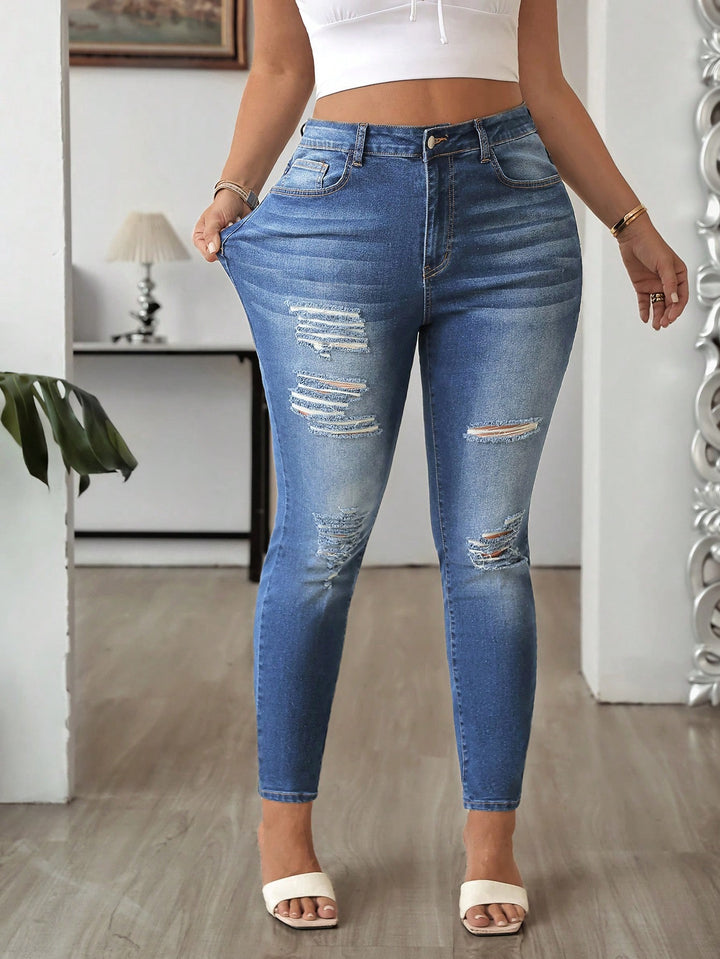 Jeans SHEIN, albastru