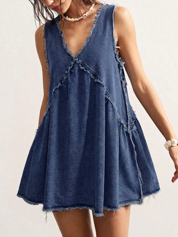 Rochie mini de blugi SHEIN, albastru