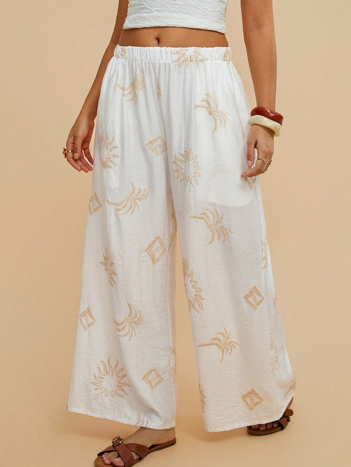 Pantaloni SHEIN, alb