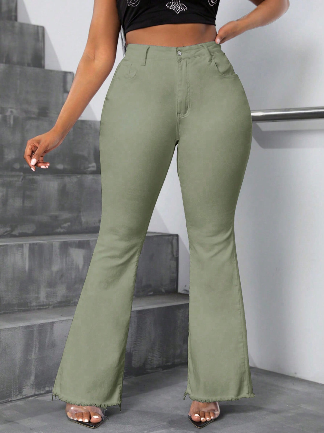 Jeans SHEIN, verde