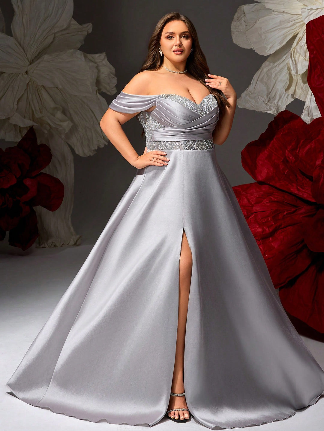 Rochie SHEIN, argintiu