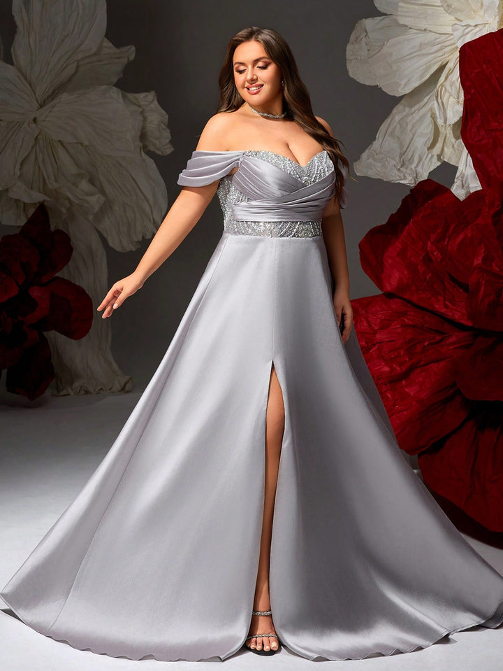 Rochie SHEIN, argintiu
