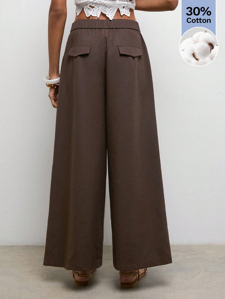 Pantaloni SHEIN, maro