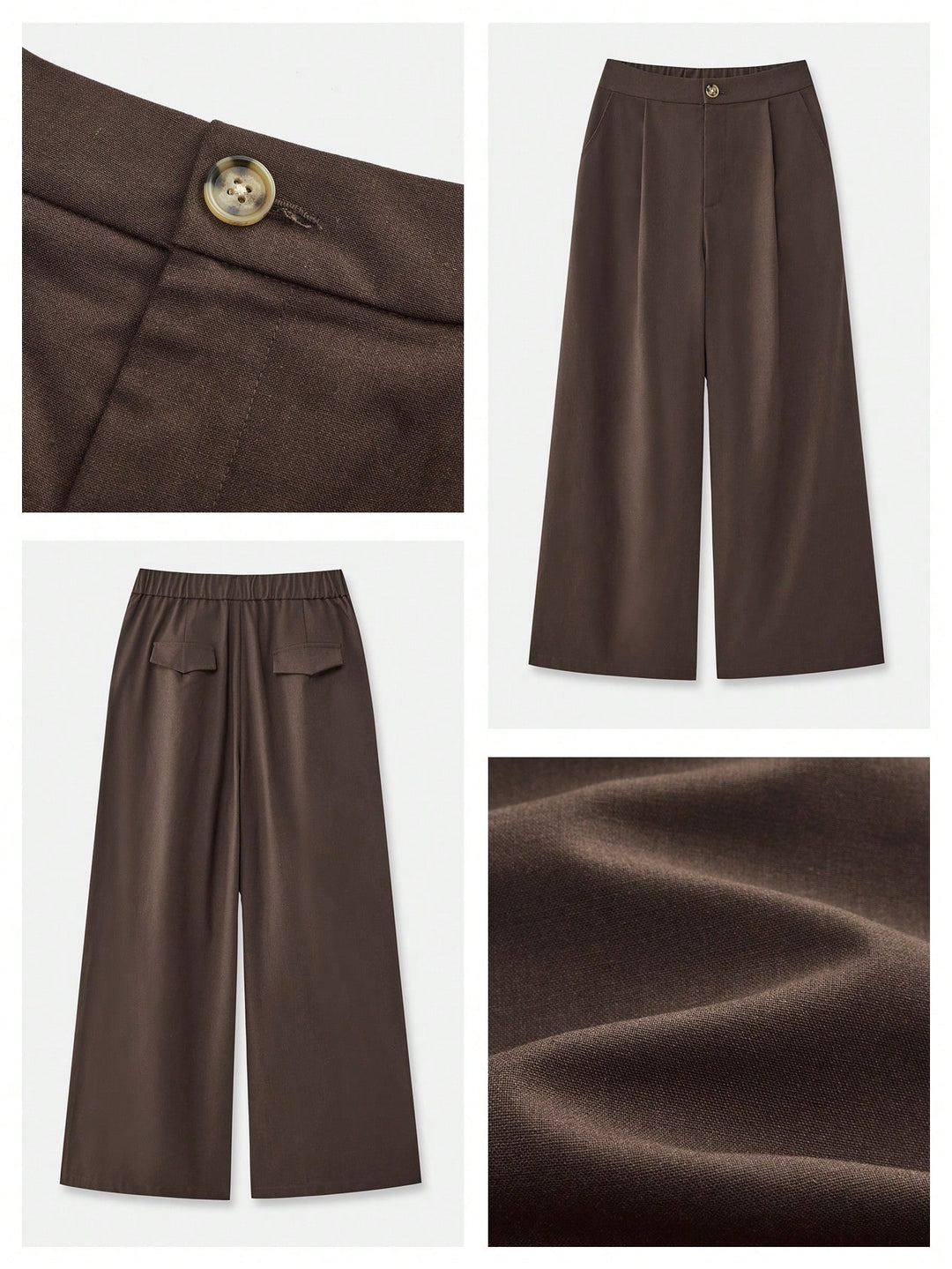 Pantaloni SHEIN, maro
