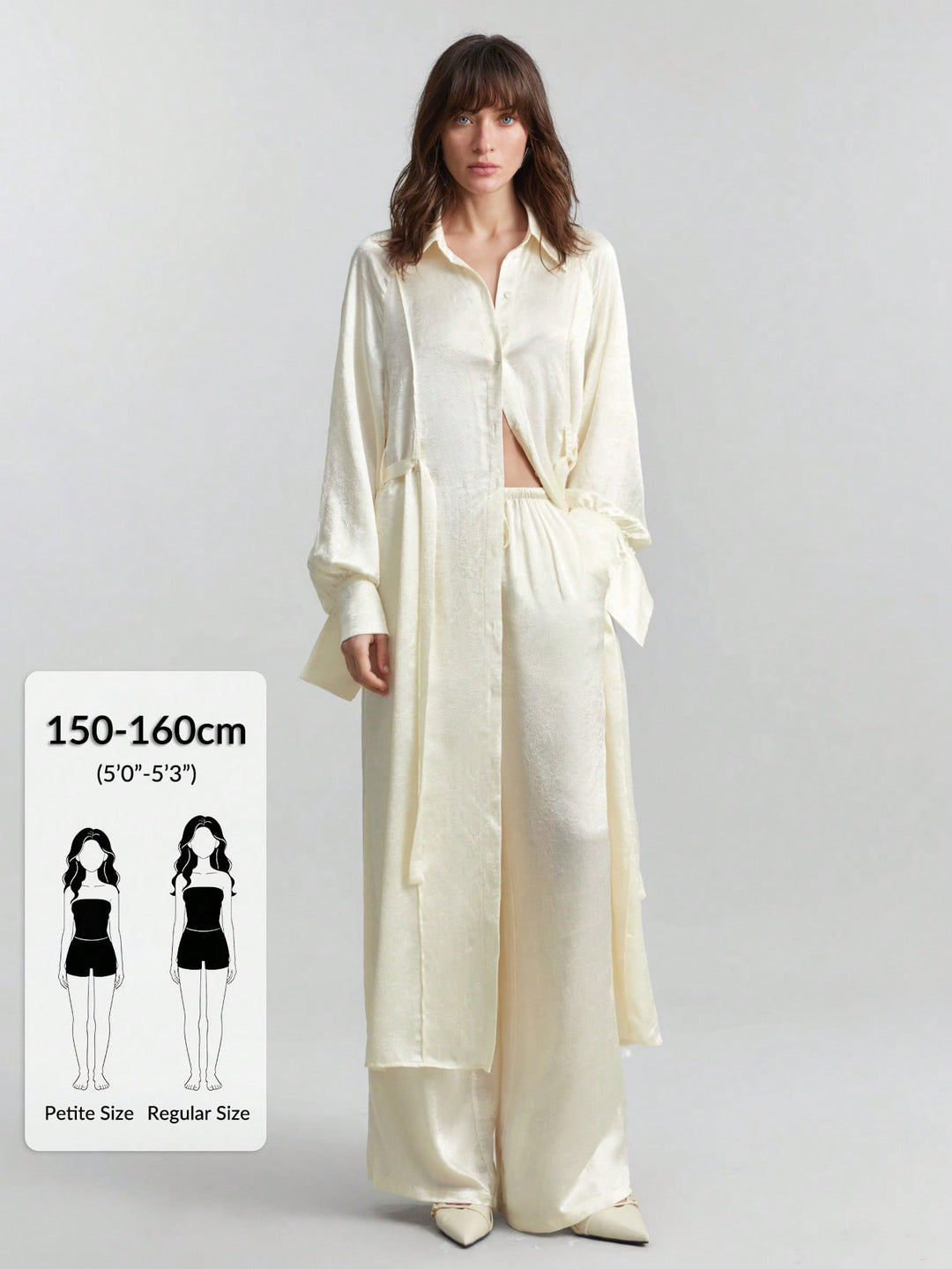 Pantaloni SHEIN, alb