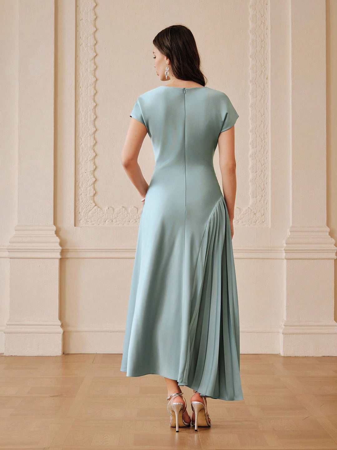 Rochie maxi SHEIN, turcoaz