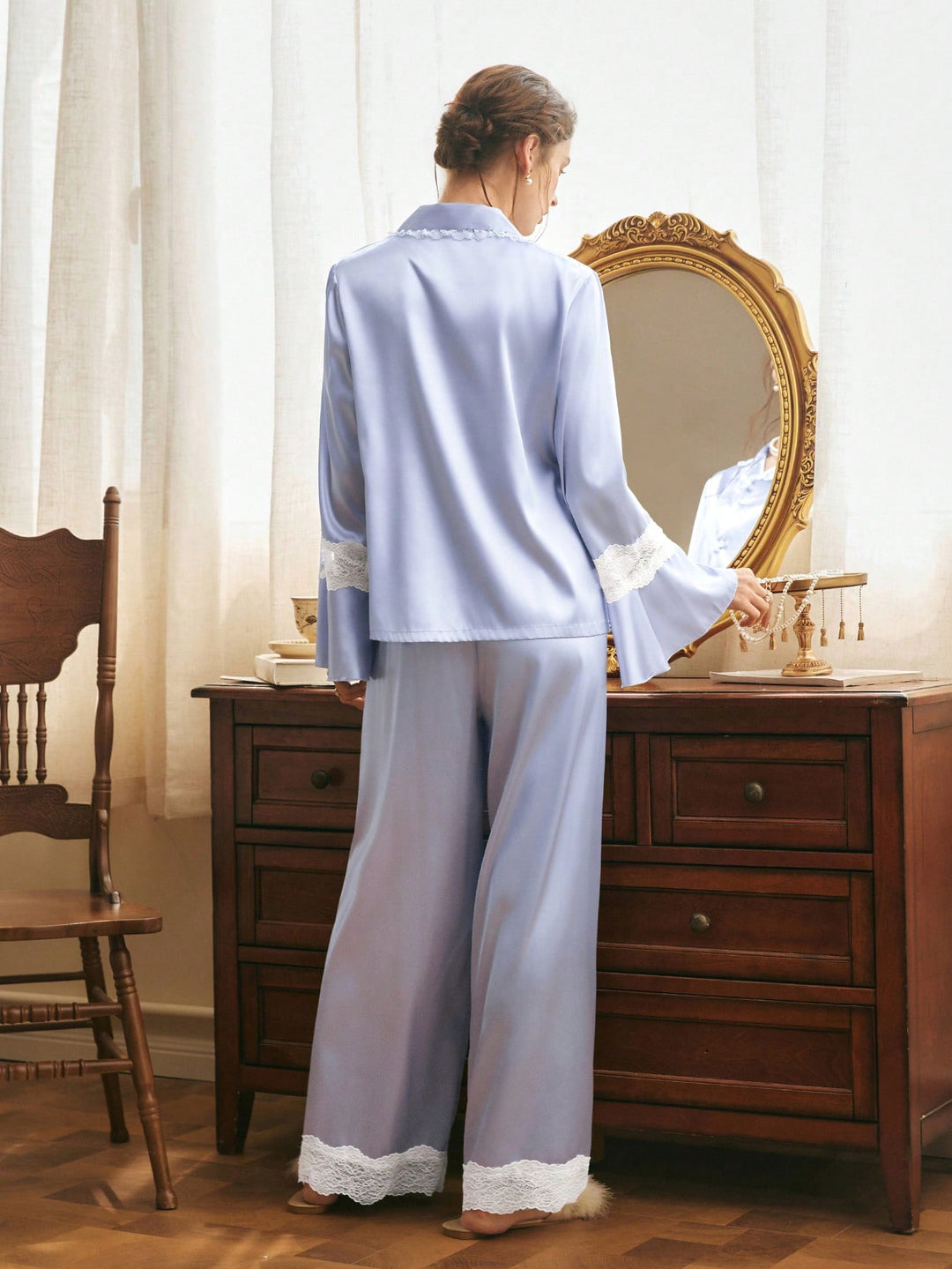 Pijama SHEIN, albastru