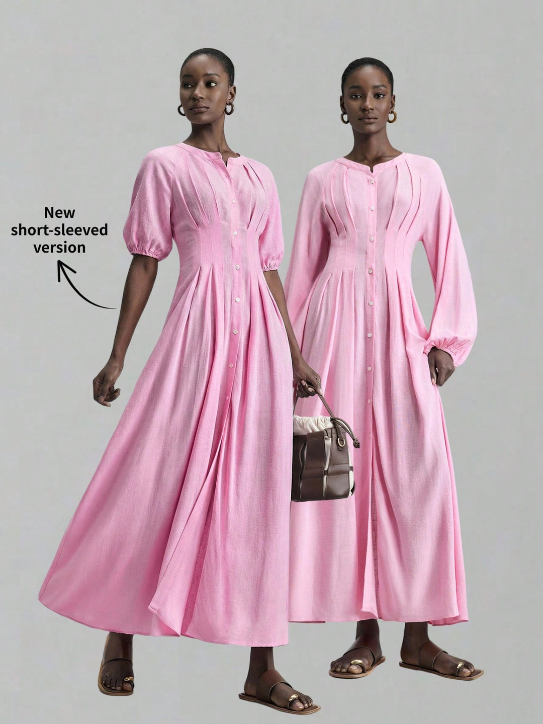 Rochie maxi SHEIN, roz