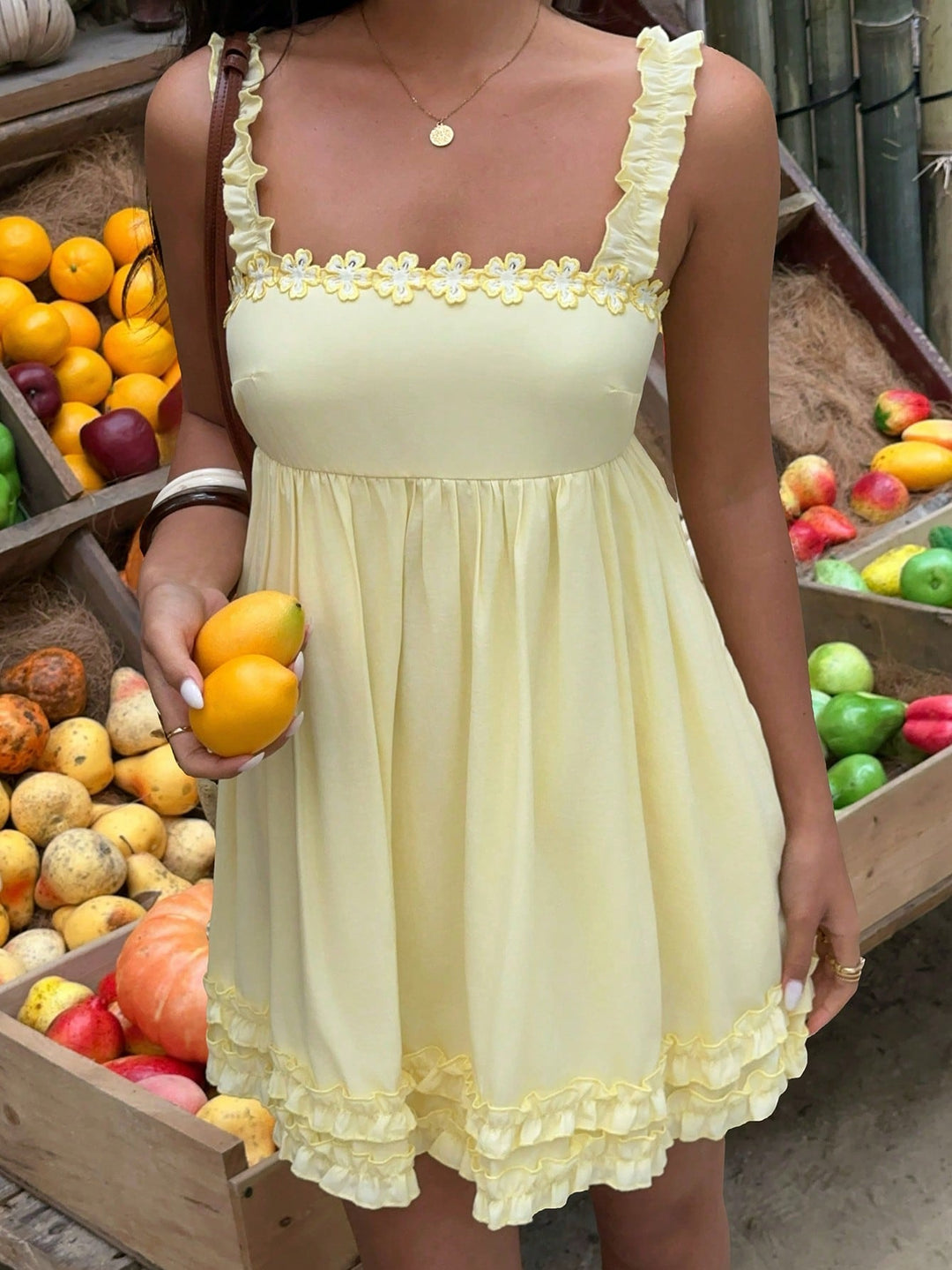 Rochie scurtă SHEIN, galben
