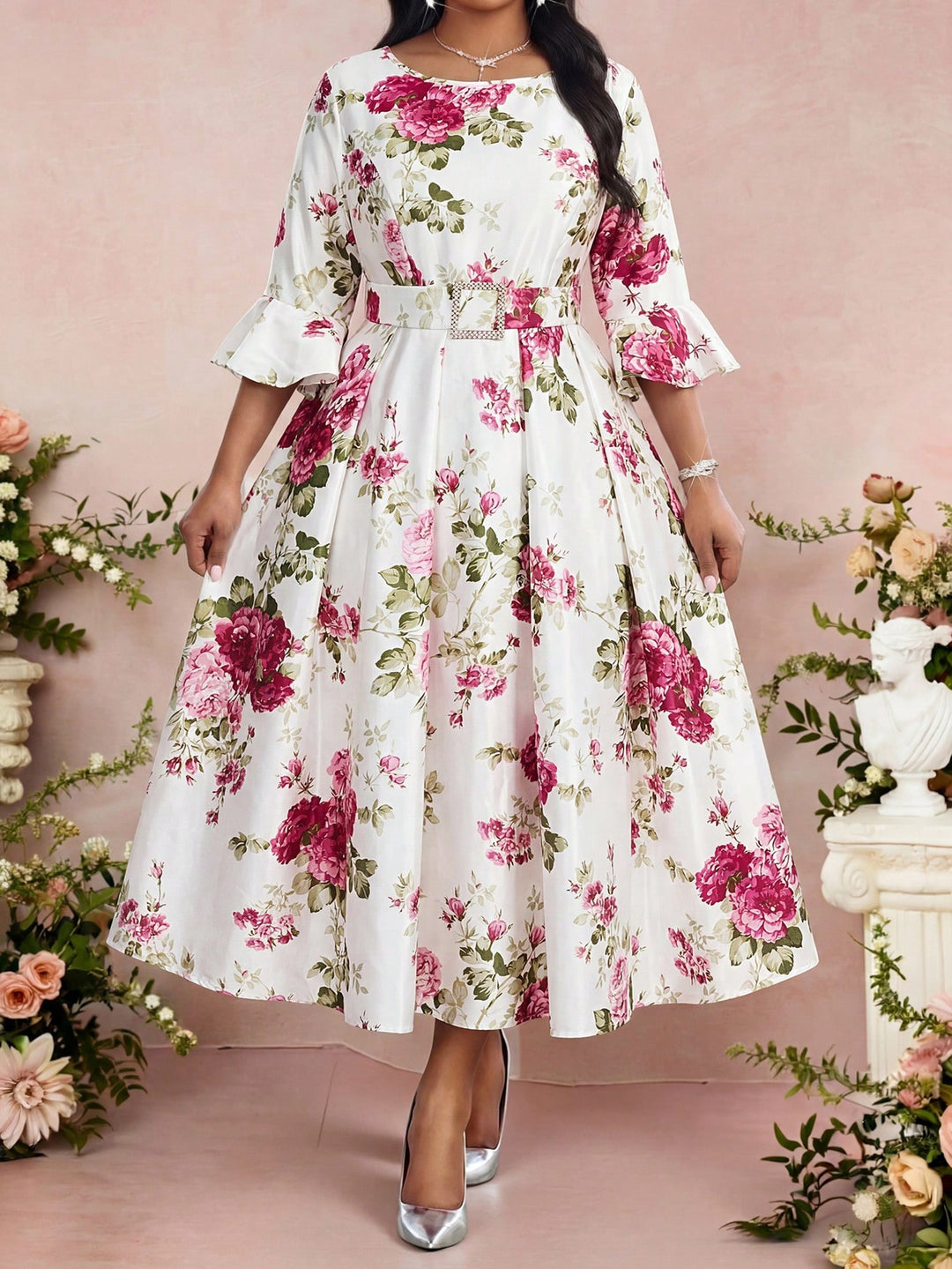 Rochie SHEIN, mix culori