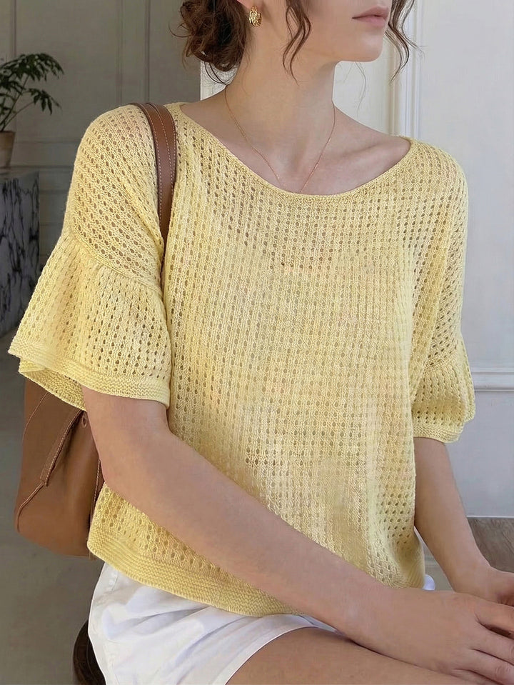 Top SHEIN, galben