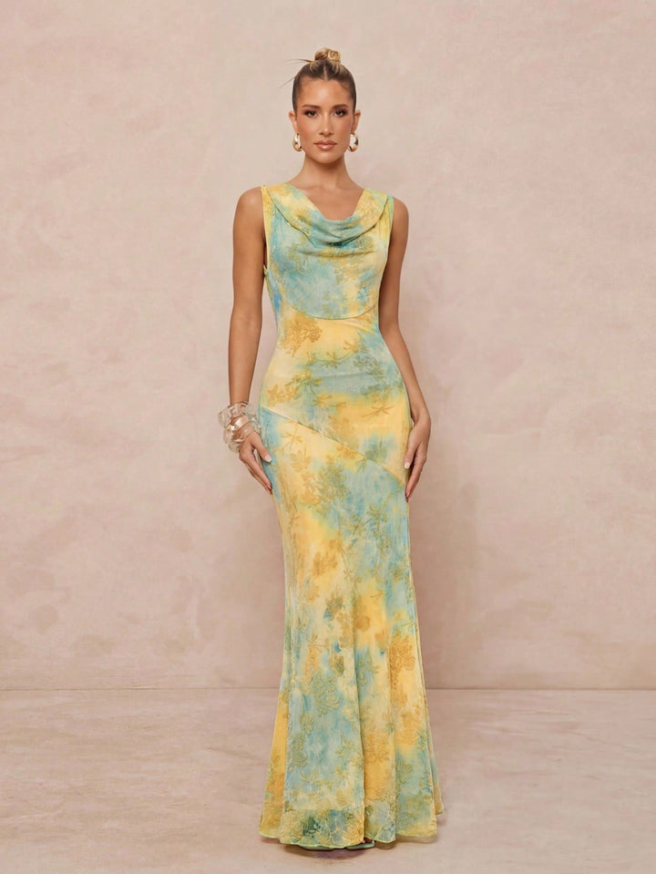 Rochie maxi SHEIN, mix culori