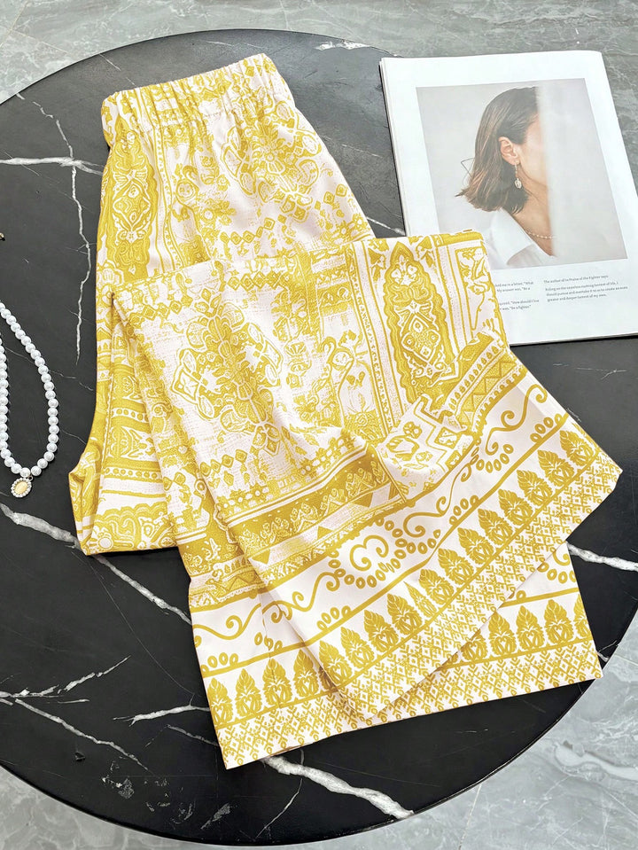 Pantaloni SHEIN, galben