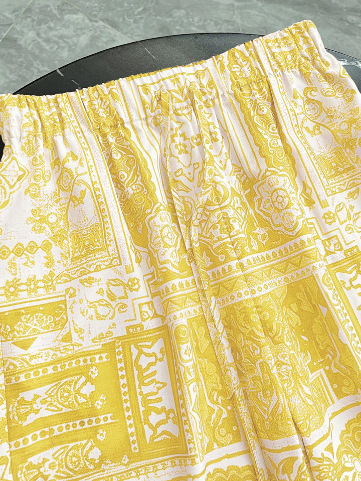 Pantaloni SHEIN, galben