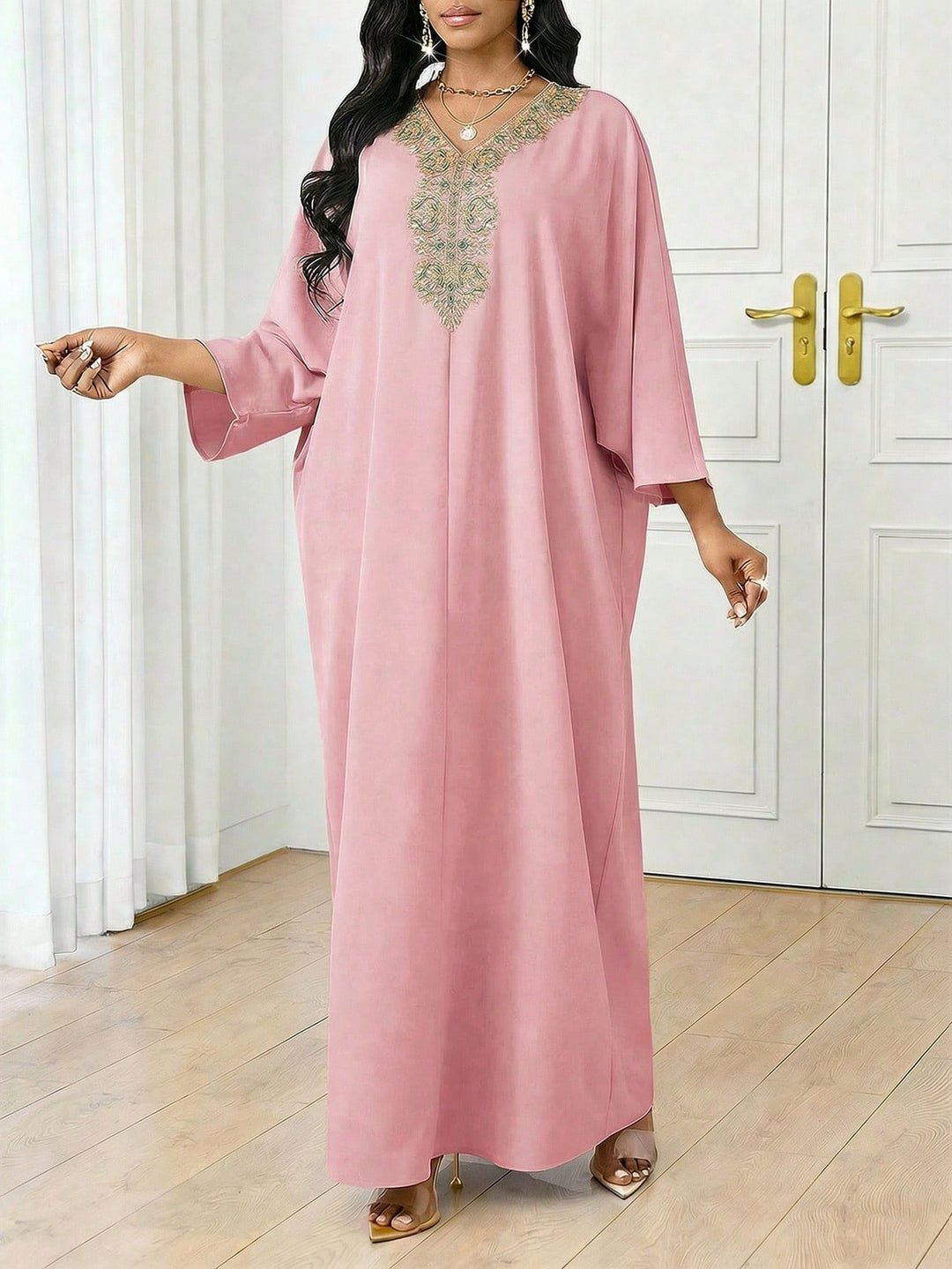 Rochie maxi SHEIN, roz