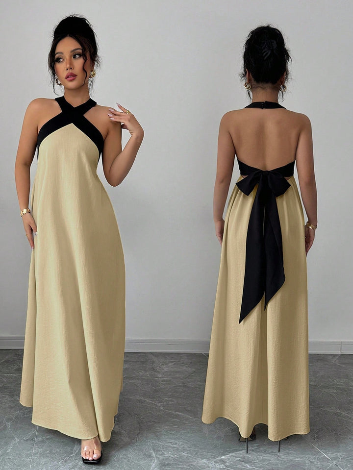 Rochie maxi SHEIN, kaki