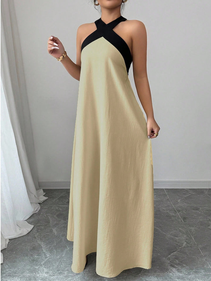 Rochie maxi SHEIN, kaki