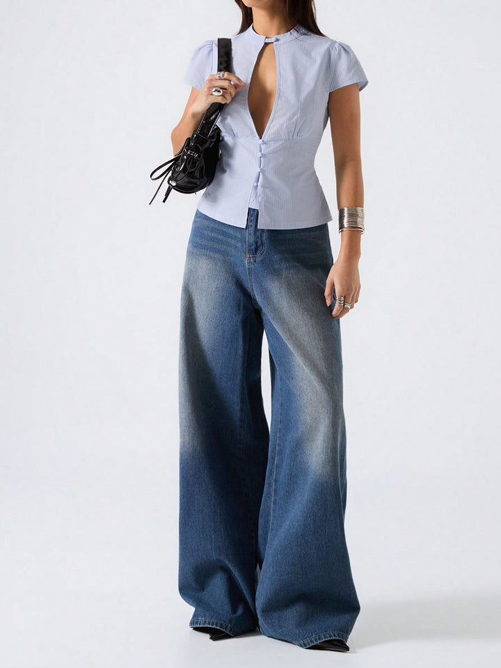 Bluza SHEIN, albastru