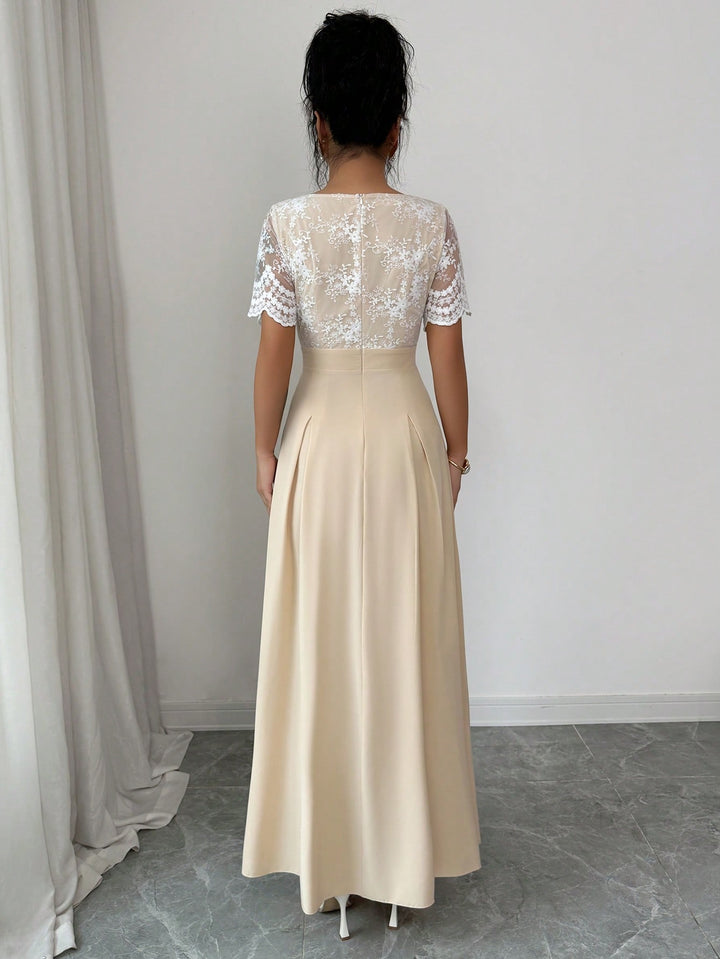 Rochie maxi SHEIN, bej