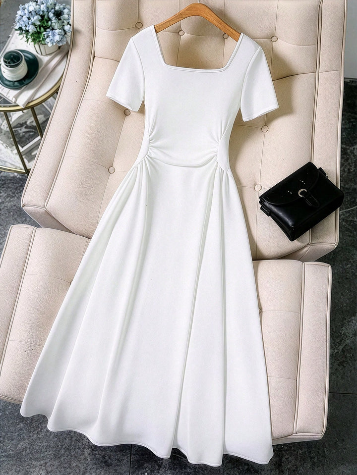 Rochie maxi SHEIN, alb