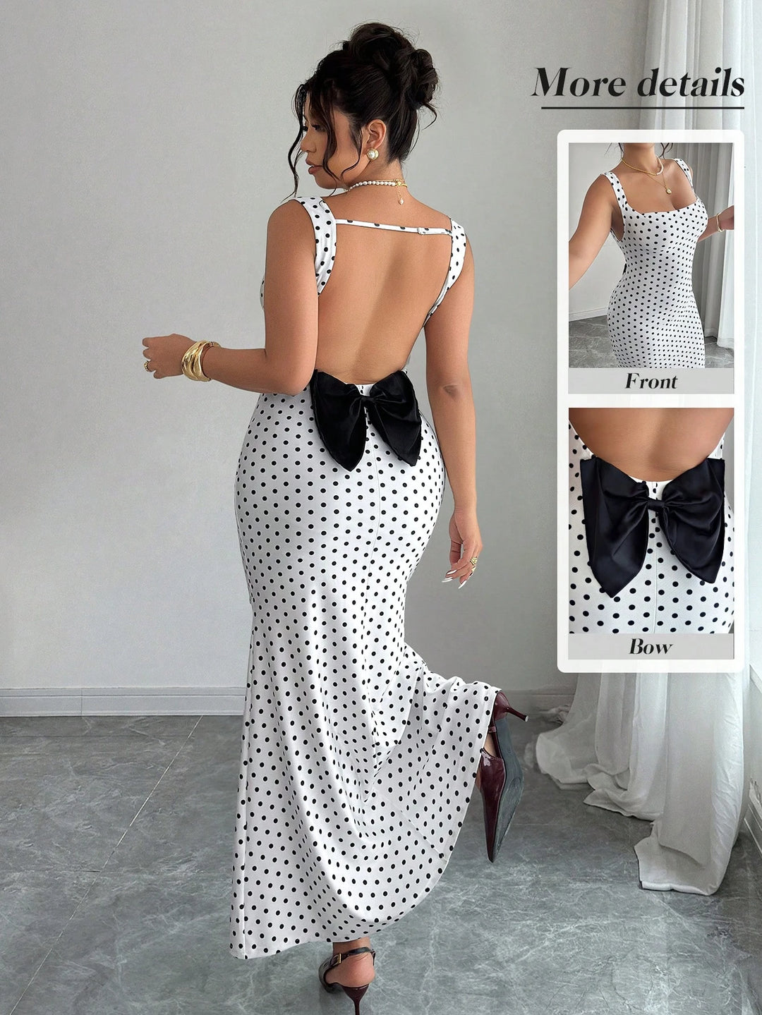 Rochie maxi SHEIN, alb