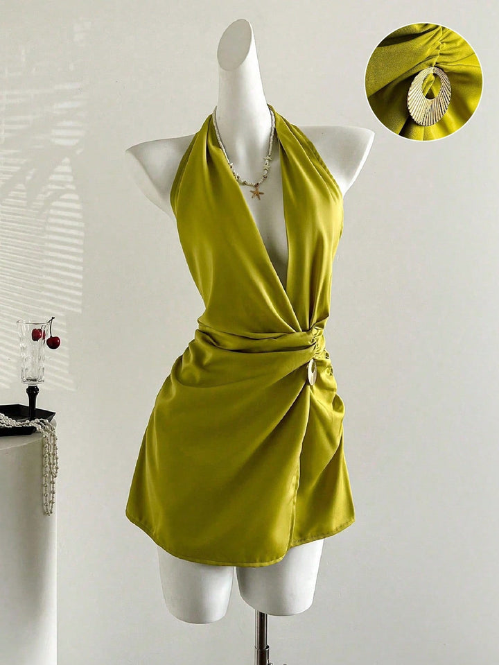 Rochie scurtă SHEIN, verde
