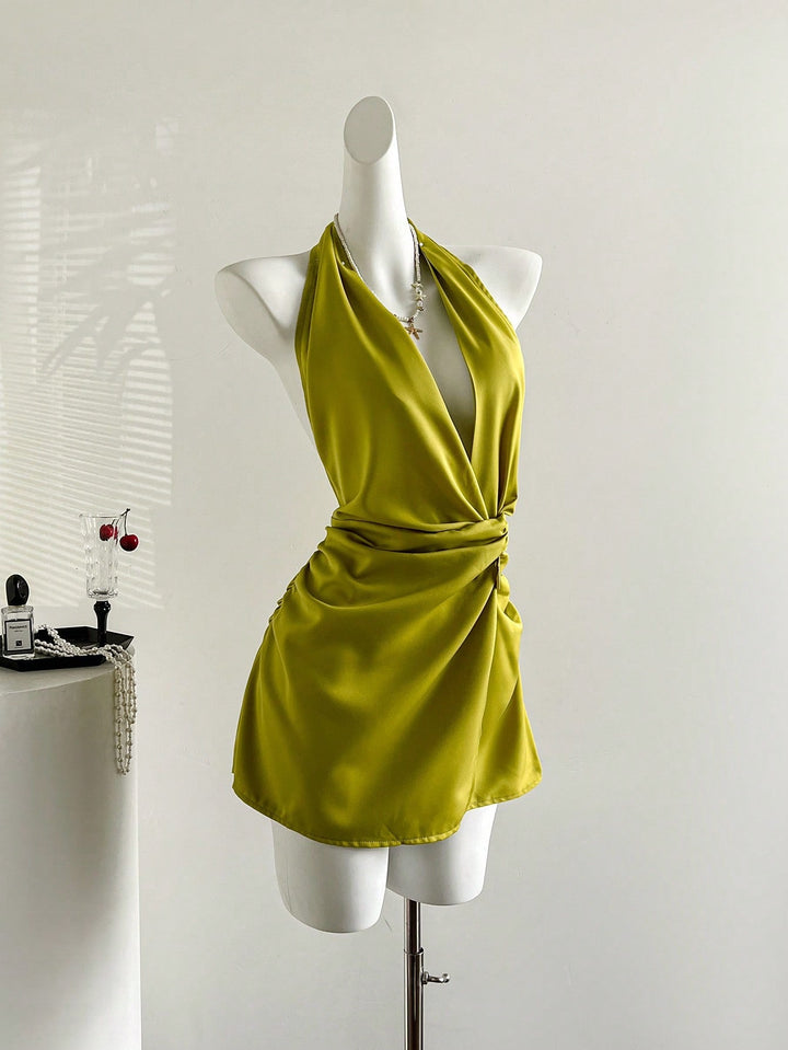 Rochie scurtă SHEIN, verde