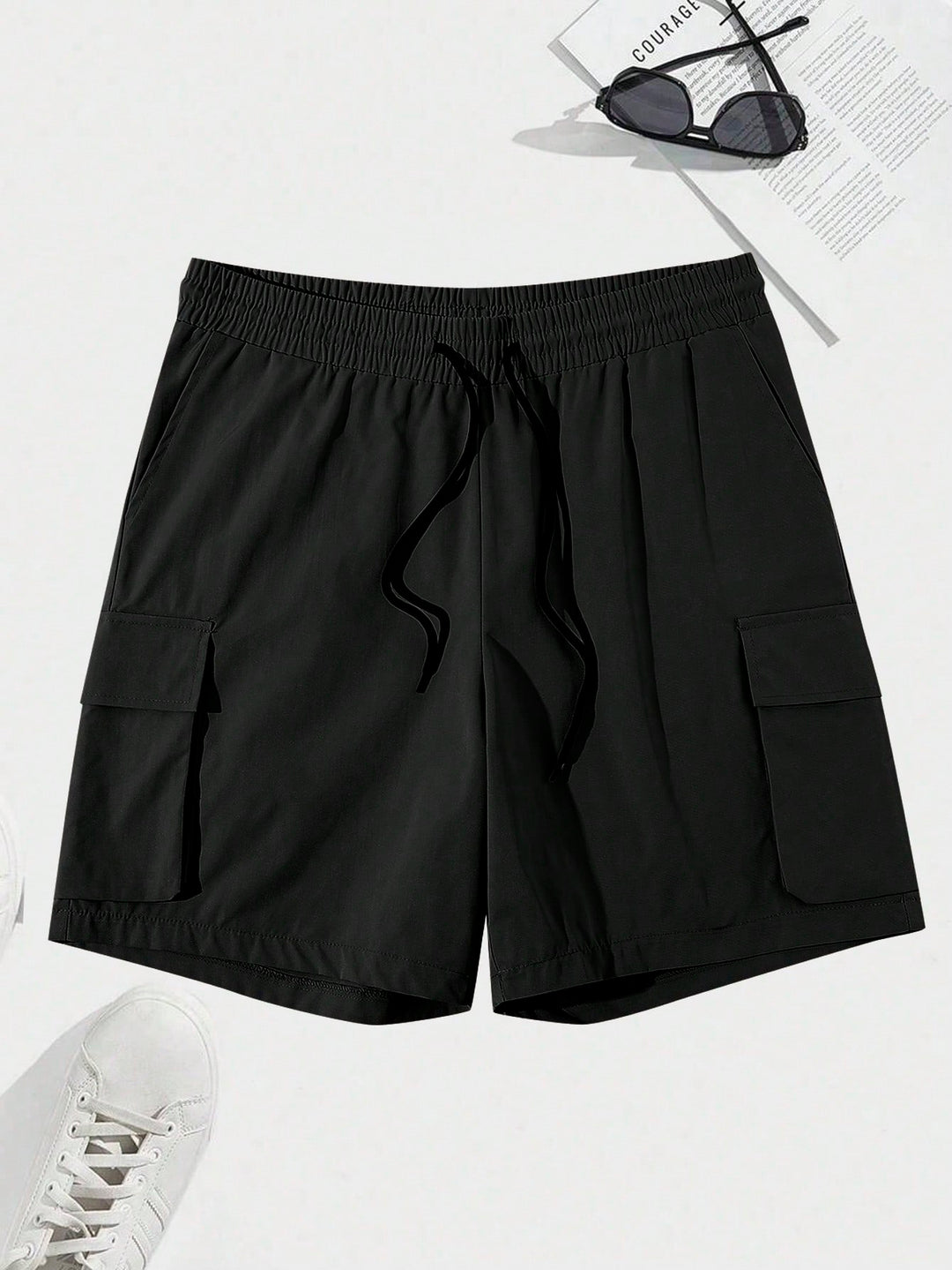 Pantaloni scurți SHEIN, negru