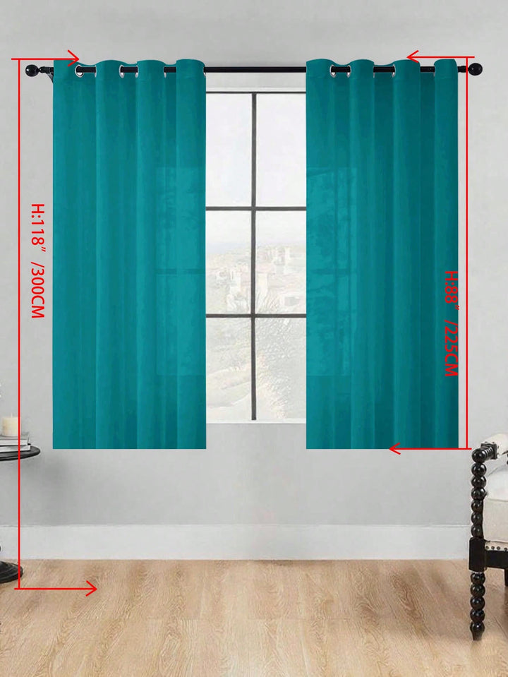 Perdele SHEIN, verde