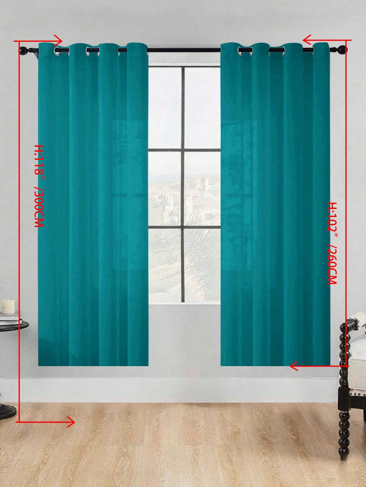 Perdele SHEIN, verde