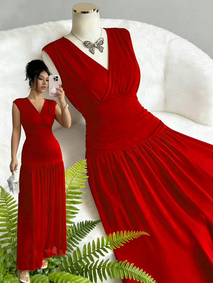 Rochie maxi SHEIN, roșu