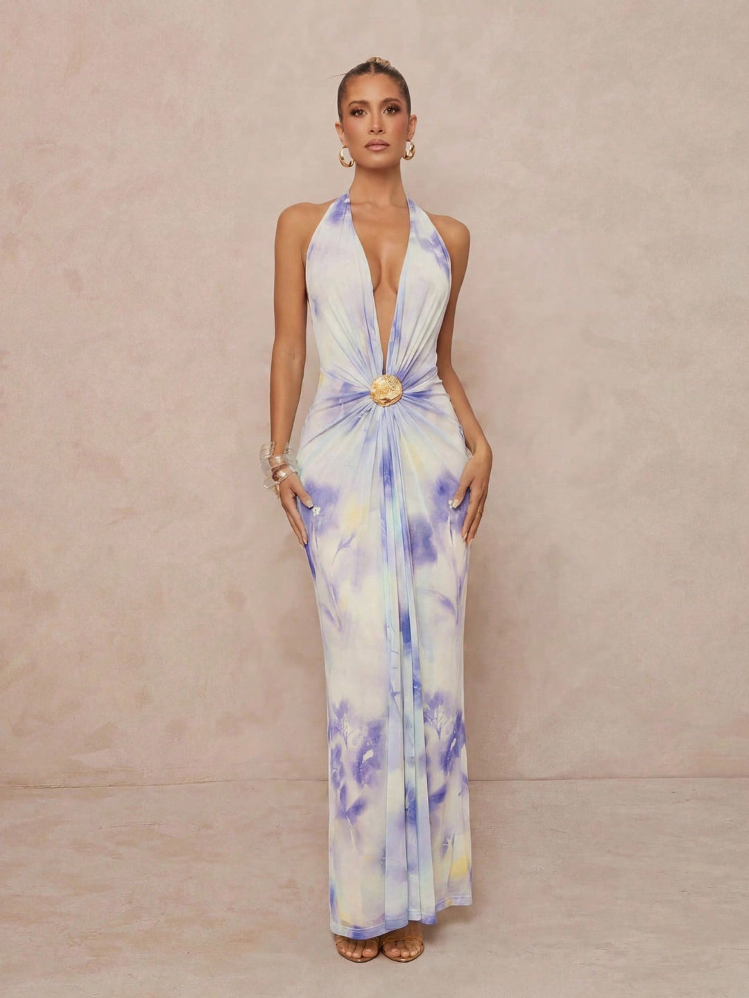 SHEIN maxi ruha, bézs