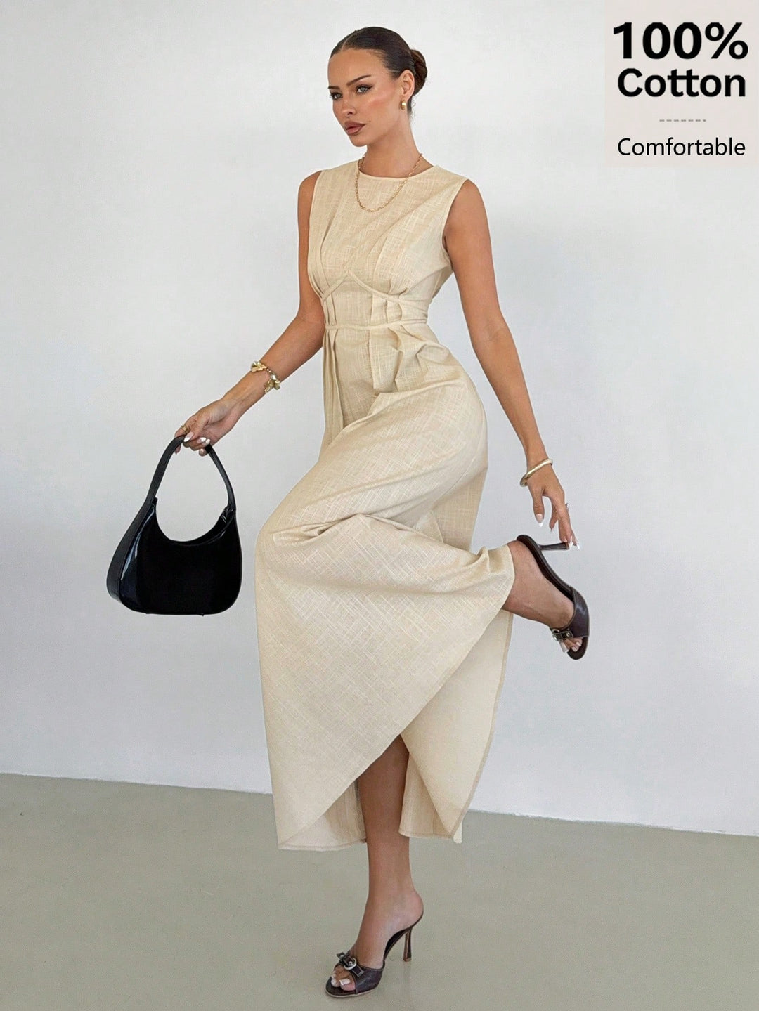 Rochie maxi SHEIN, portocaliu