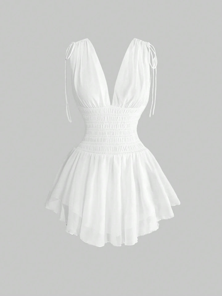 Rochie mini SHEIN, alb