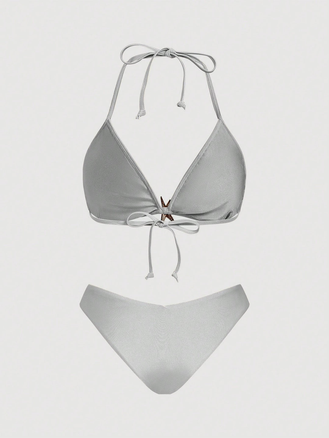 Set bikini SHEIN, argintiu