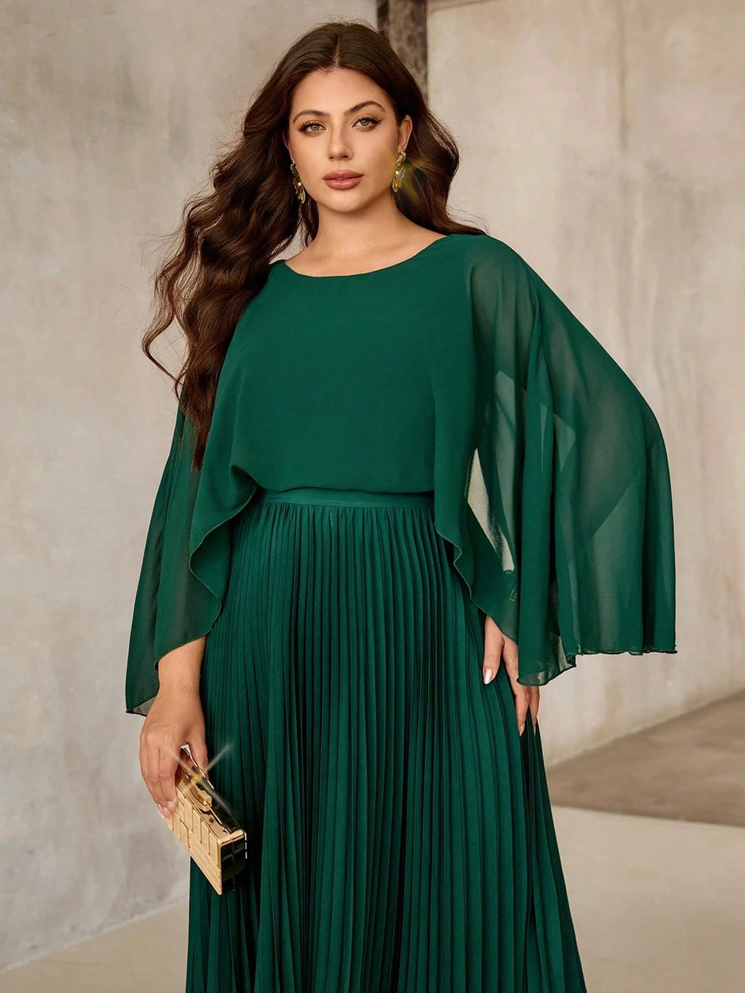 Rochie maxi SHEIN, verde
