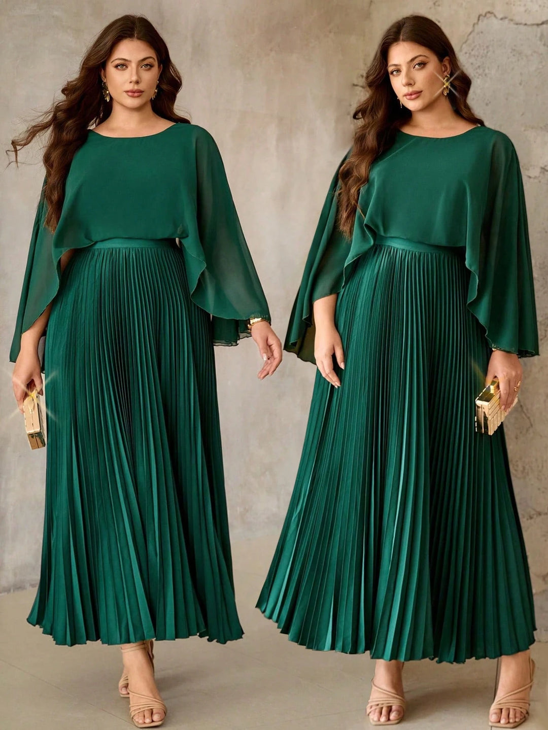 Rochie maxi SHEIN, verde