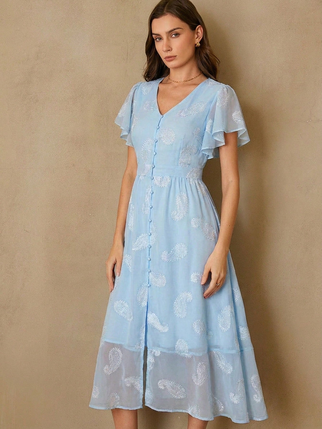 Rochie maxi SHEIN, albastru