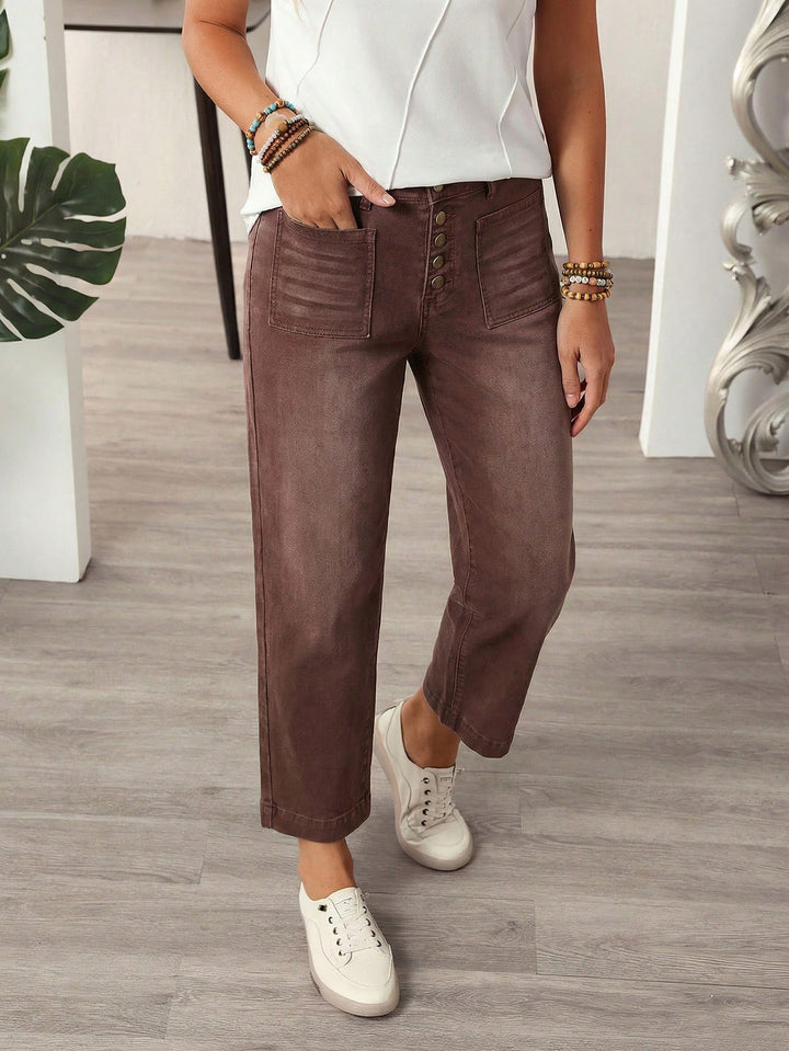 Jeans SHEIN, maro