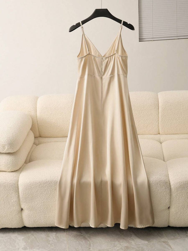 Rochie maxi SHEIN, bej