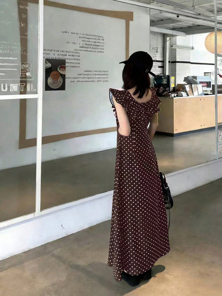 Rochie maxi SHEIN, maro