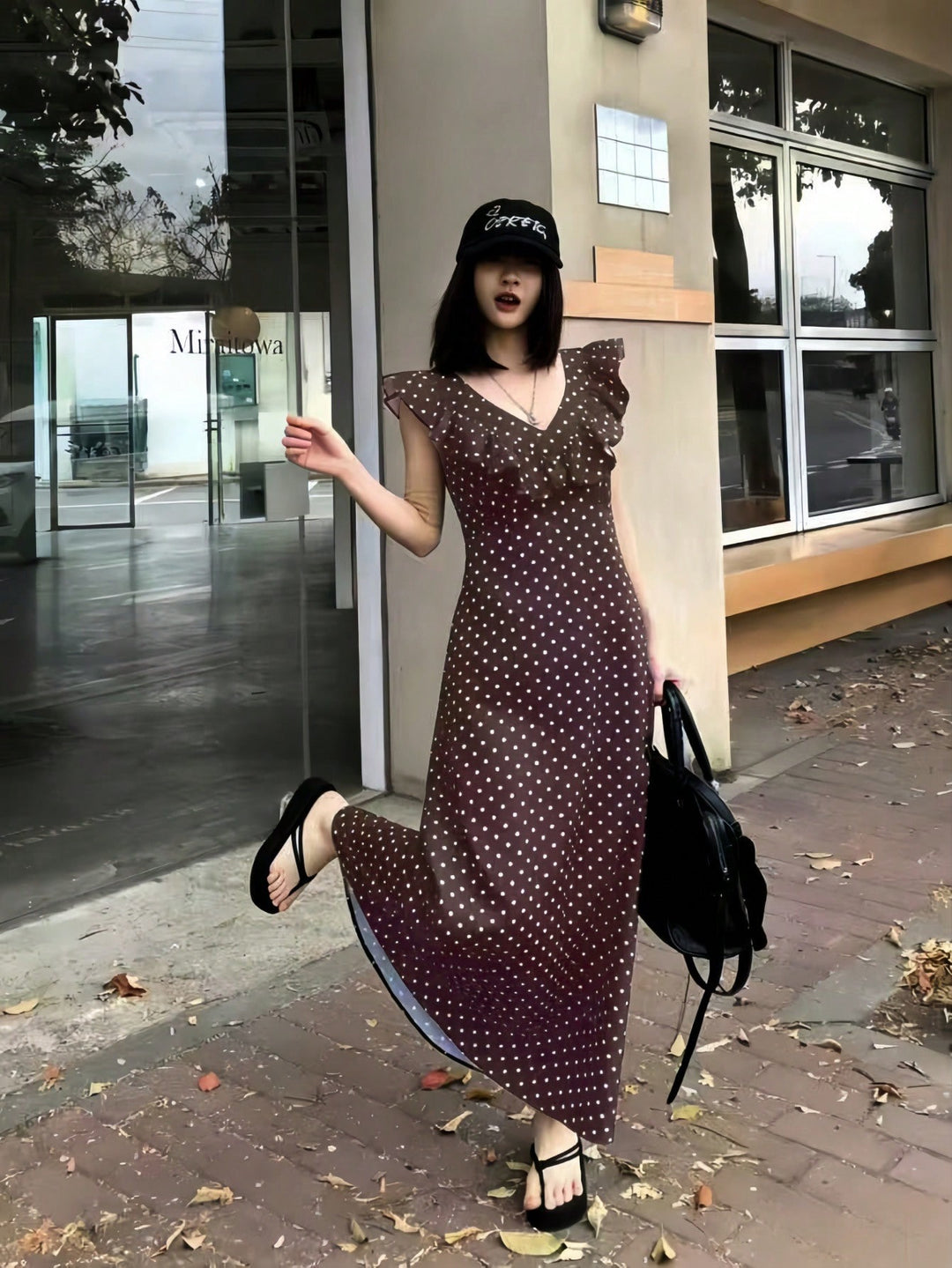 Rochie maxi SHEIN, maro