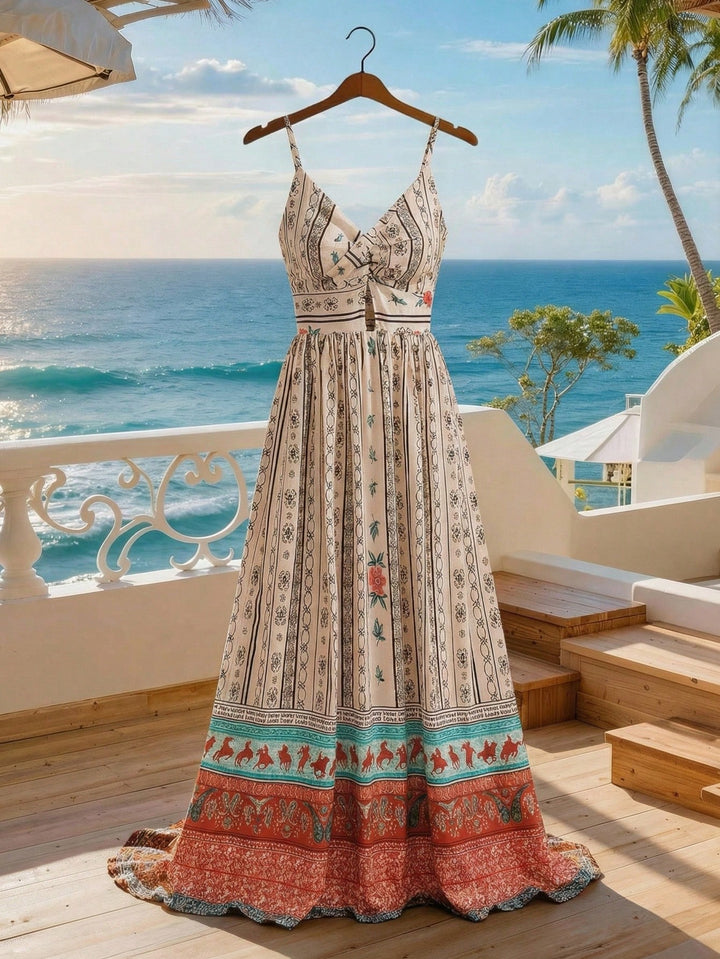 Rochie maxi SHEIN, mix culori
