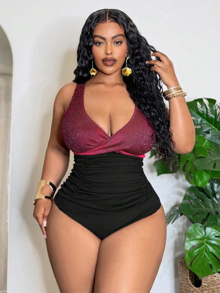 Costum de baie SHEIN, mix culori