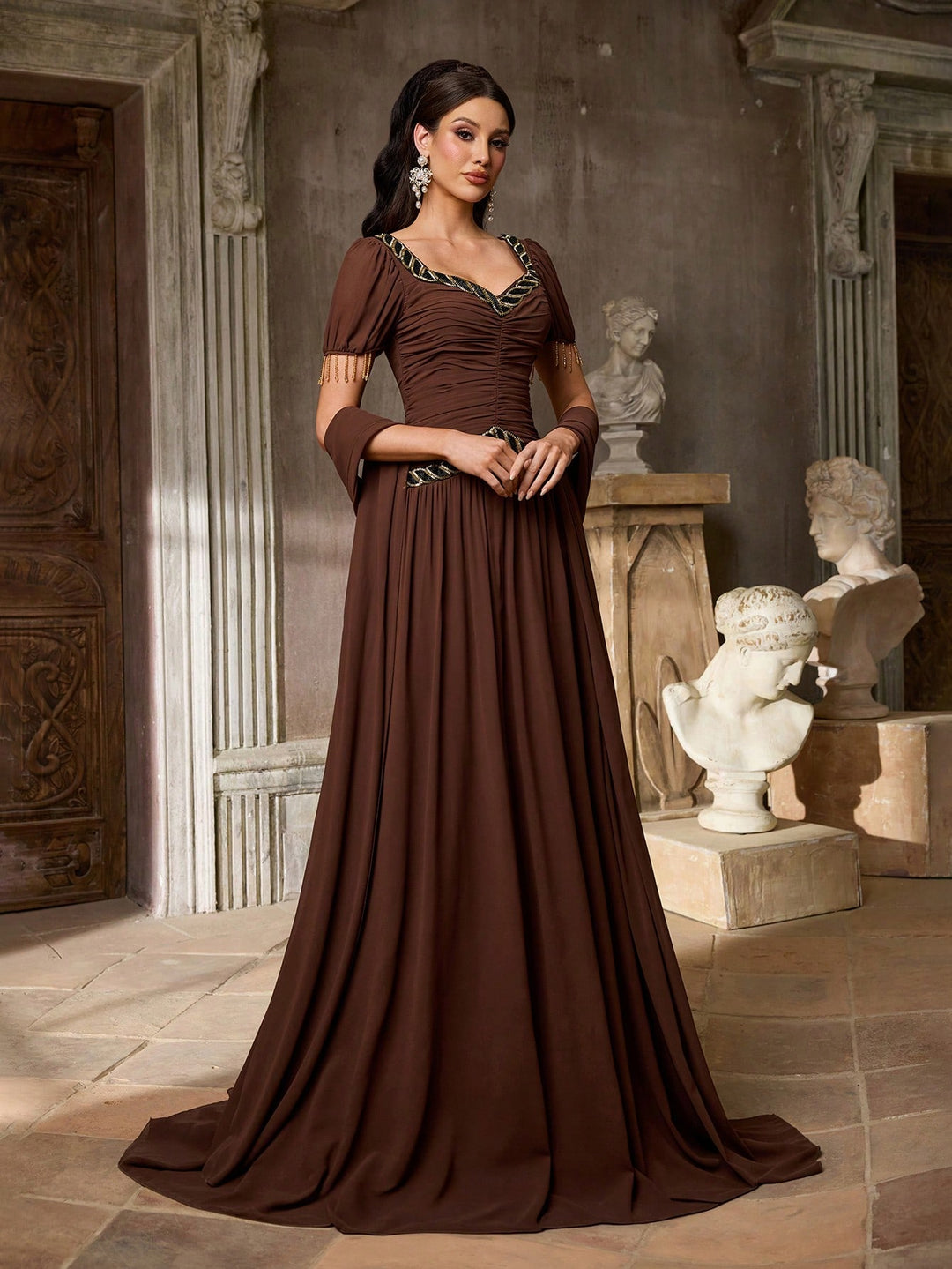 Rochie SHEIN, maro