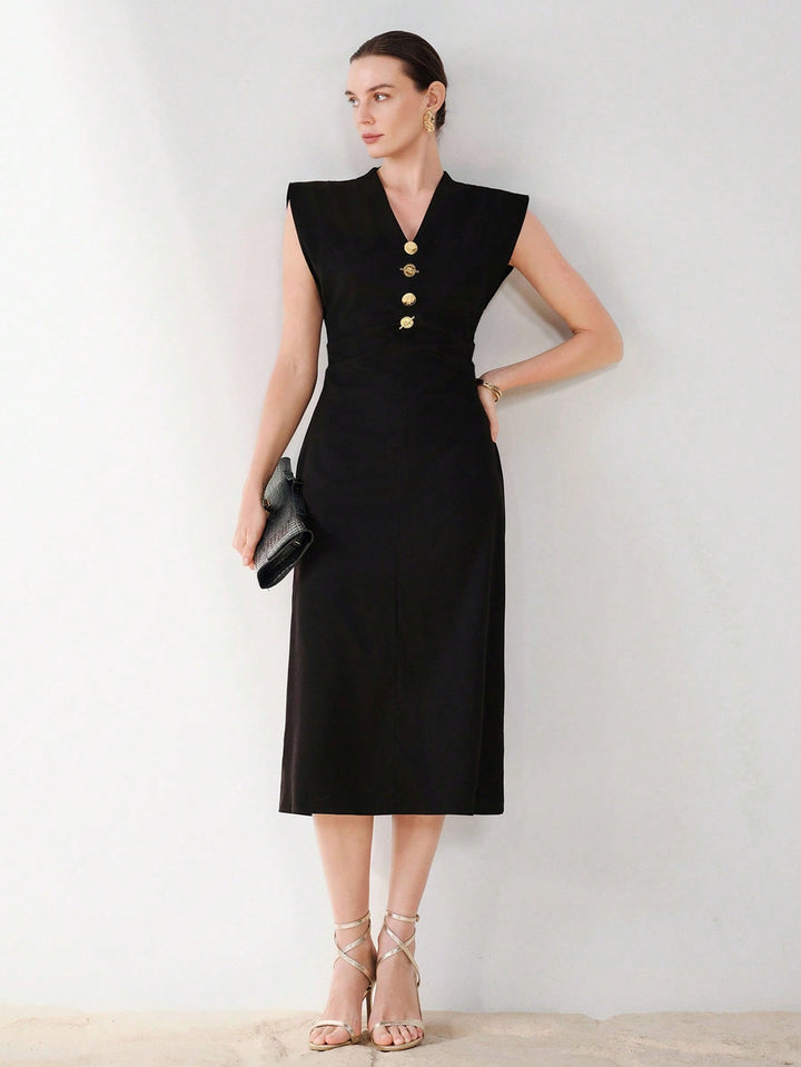 Rochie midi SHEIN, negru