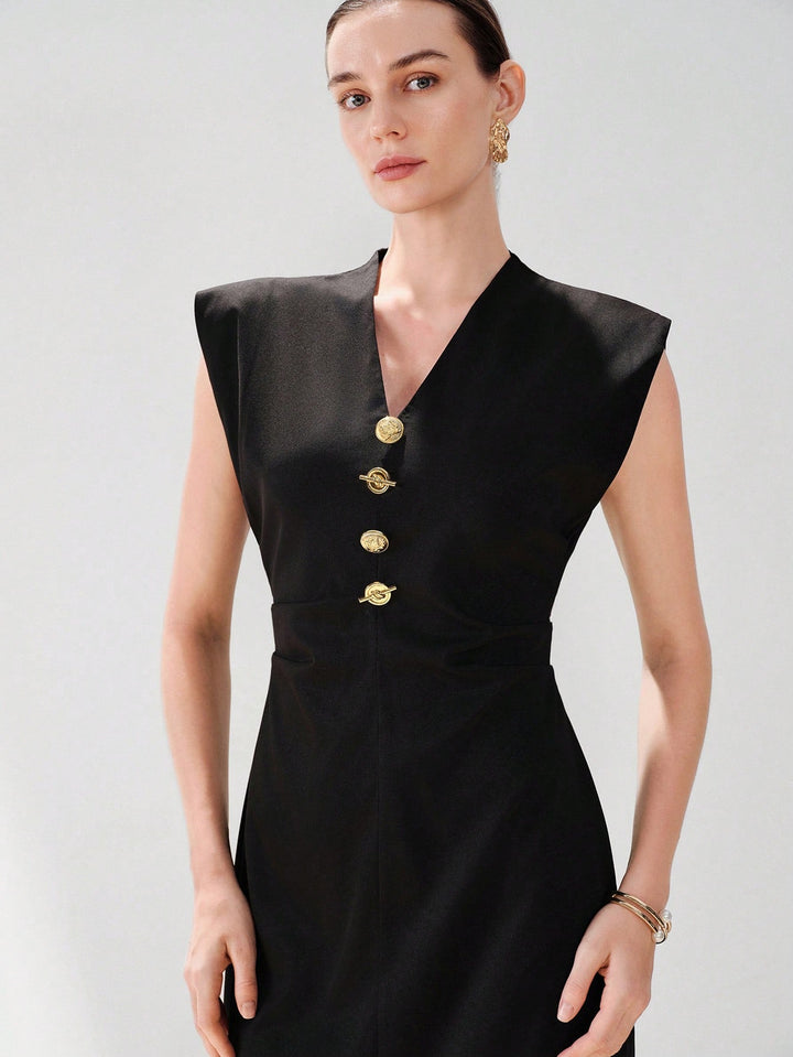 Rochie midi SHEIN, negru