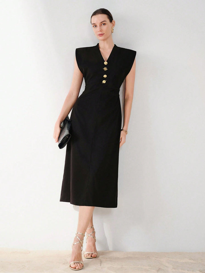 Rochie midi SHEIN, negru