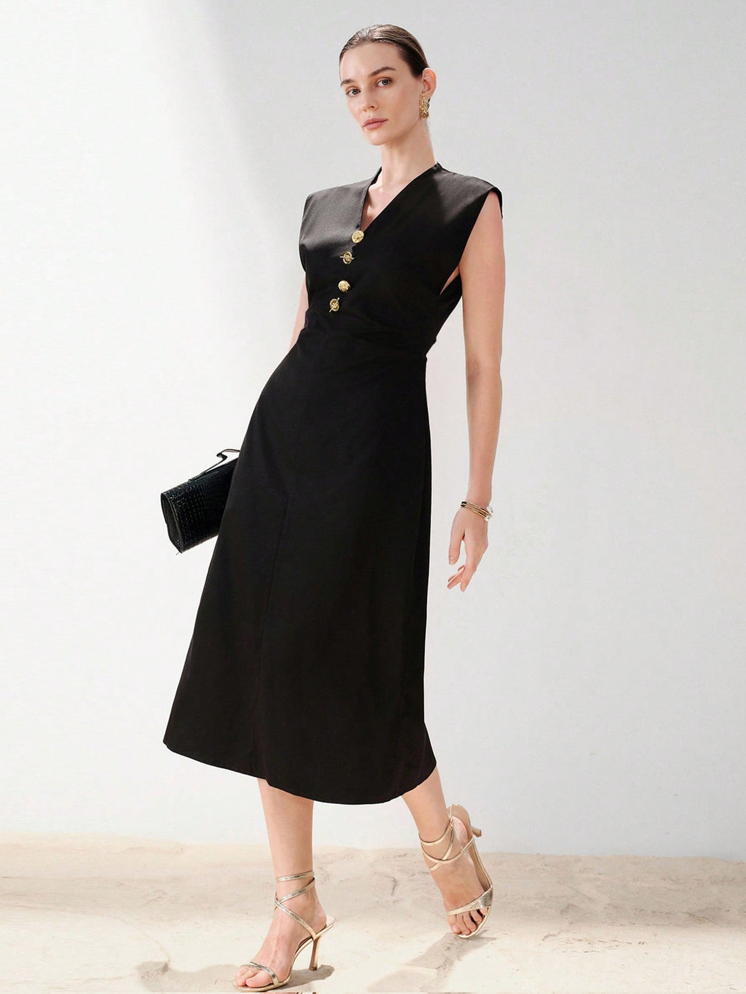 Rochie midi SHEIN, negru